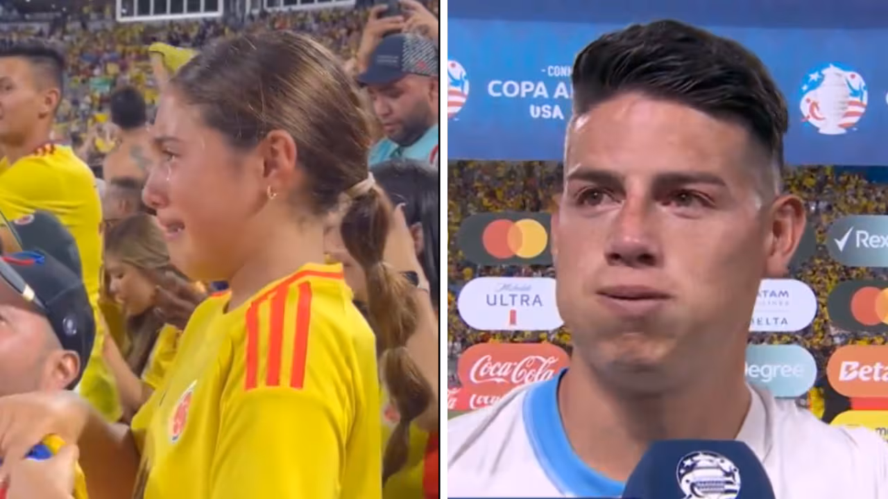 Salomé, hija de James, rompió en llanto como su papá por el paso a la final de Copa América: video emociona al mundo entero